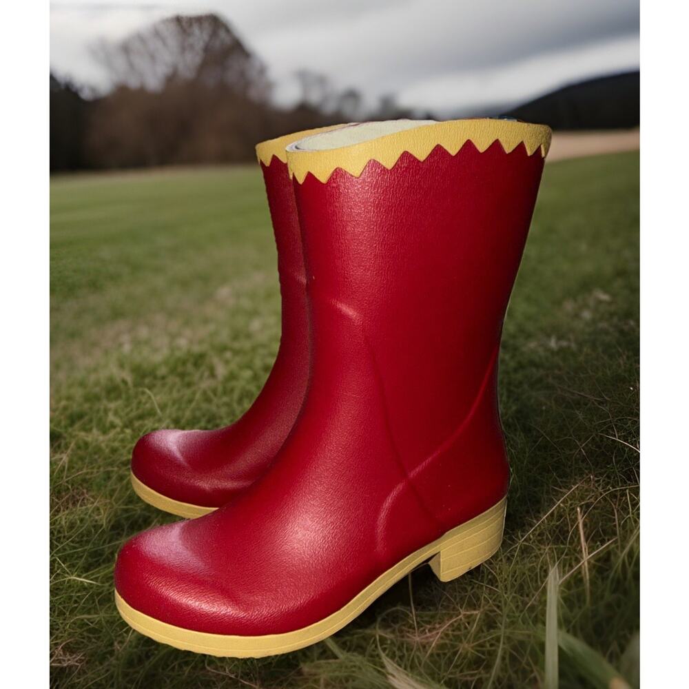 Womens Sanita Splash from the Past Wellies Rain boots Red 36/5.5-6
